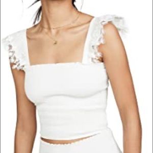 Peixoto Marcel Smocked Top Size Small